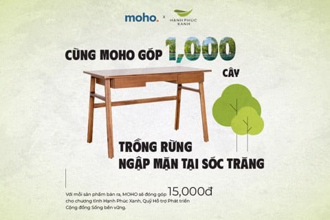 Cùng MOHO góp cây cho rừng với nhiều ưu đãi mua sắm nội thất hấp dẫn